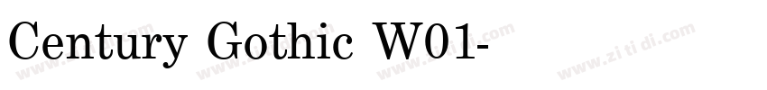 Century Gothic W01字体转换 Century Gothic W01字体转换